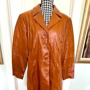 Vintage 3/4 length lamb skin jacket